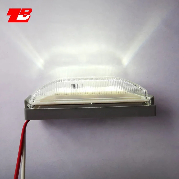 Универсальный автомобильный Боковой габаритный фонарь, цвета-красный, желтый, белый 4 дюйма прямоугольник ПК просвет световой индикатор полуприцеп грузовика лампы