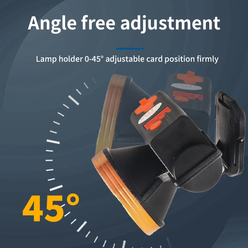 Multi-functional LED three-speed dimming portable bright white light  night riding headlight