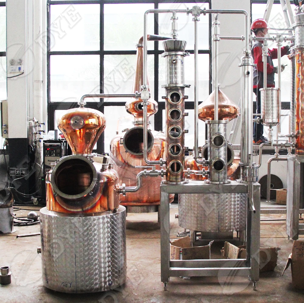 
DYE 1500L steam heating boilers distillery vodka whiskey distillation equipment alcohol distiller for making wine 
