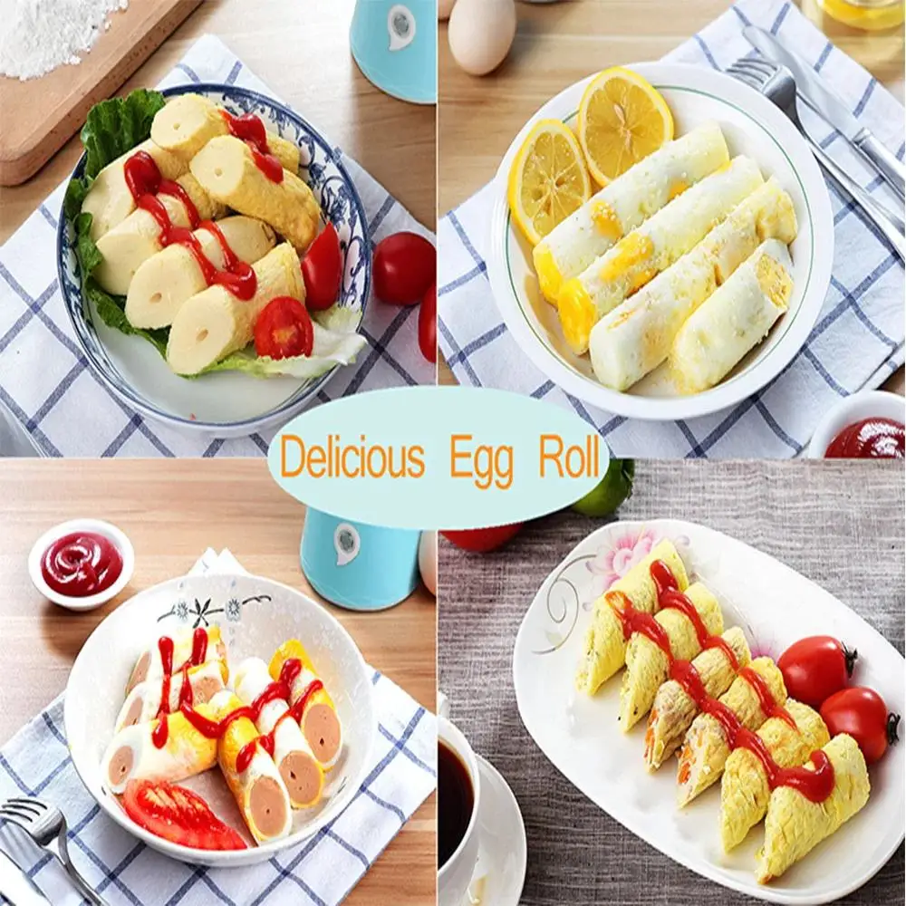 220V Electric Household DIY Electric Automatic Rising Egg Roll Maker Cooking Tool Egg Cup Omelette Master Sausage Machine