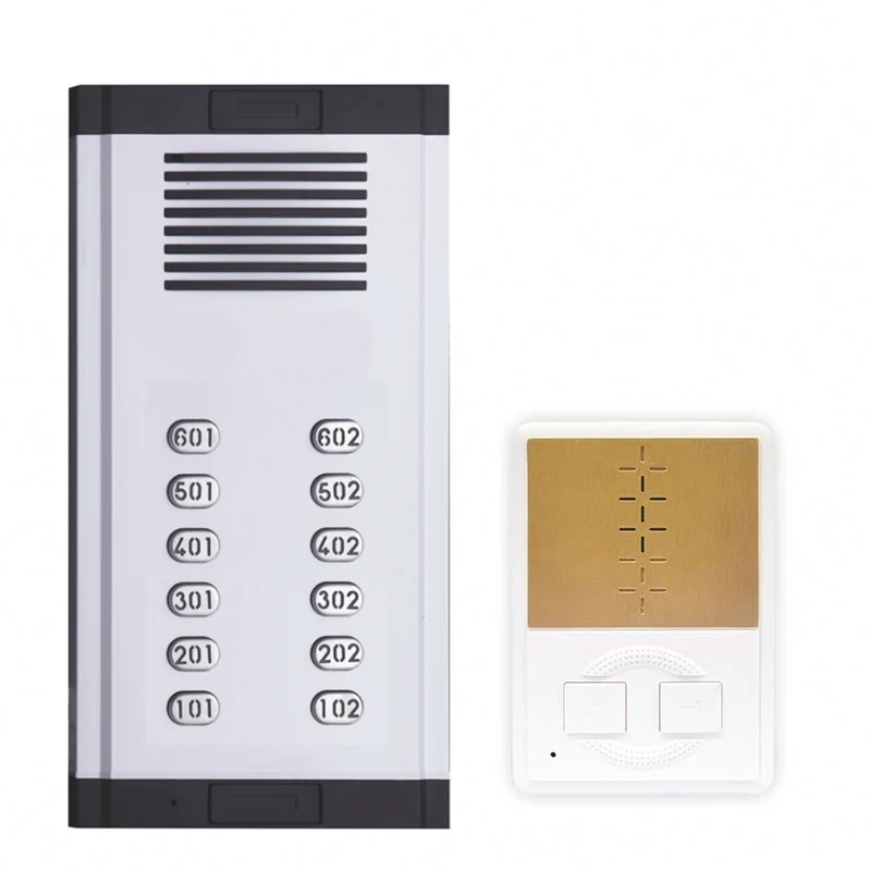 Aitdda Mult-Unit Apartment Ring Door Phone IP TCP Network Audio Building Intercom System Waterproof Access Control Doorbell