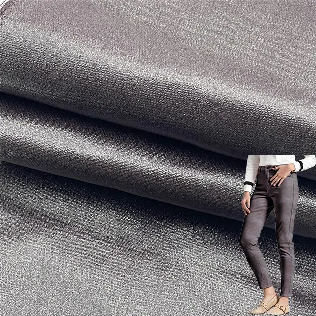 Elegant Bengaline Twill Fabric, High Stretch and PU Coated, Suitable for Boys Girls Cargo Denim Pants