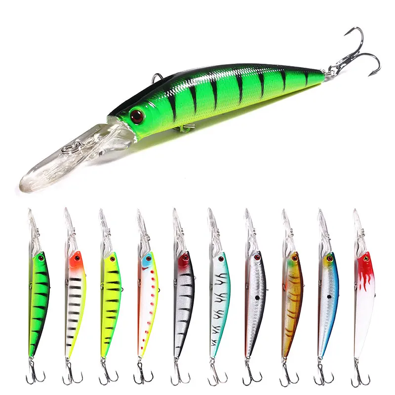 Peche 6colors Minnow Luminous Baits Pesca Wobbler Lure Fishing Tackle Carp Fishing Lures