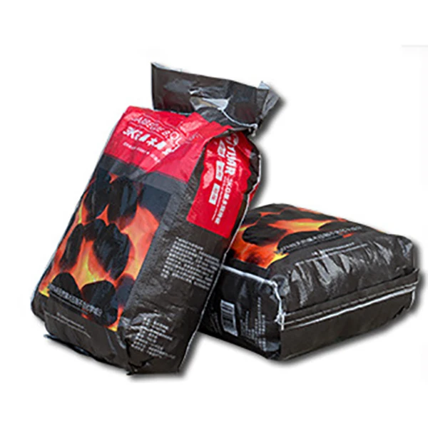 Laminated PP Woven Bopp Bag 5KG 10KG BBQ Charcoal Packing Bag Custom Printed Bopp Charcoal Packaging Bag