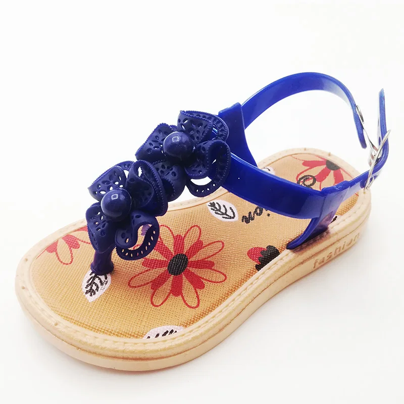 
The latest popular decorations Platform Comfortable little kids flower baby girl summer sandals 