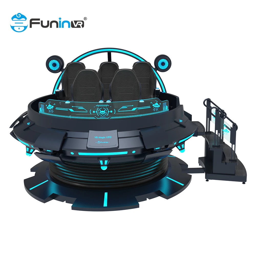 Развлекательные машины 360 Vr UFO Вращение 4 5 6 мест игровой набор американские горки 9D кинотеатр