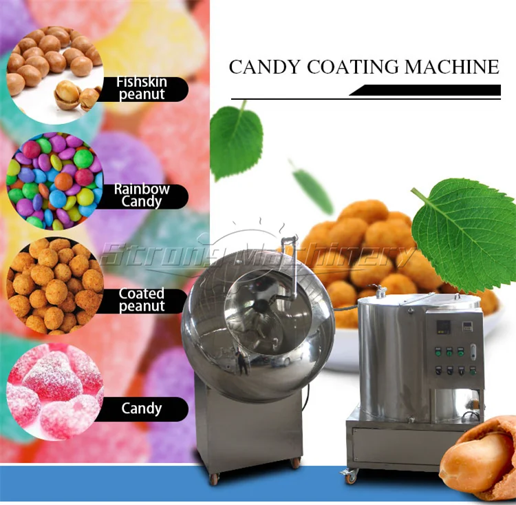 automatic nut peanut coating sugarpeanut seed chocolate spray sugar coating machine