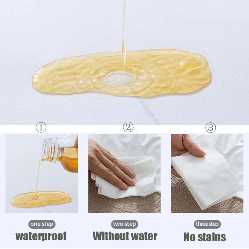 Водонепроницаемое покрывало для кровати пылезащитный противообрастающий Матрас протектор шлифовальный дышащий покрывало на матрас для кровати защита 160x200 см