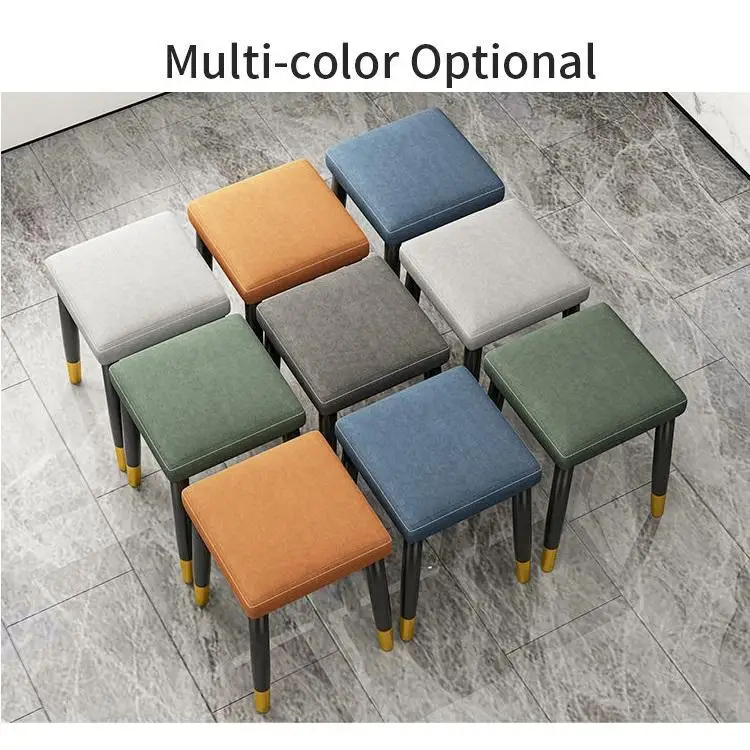 European Bar Beautiful Design Salon Beauty Metal Leg Stool Counter Chairs for Kitchen Restaurant Cafe