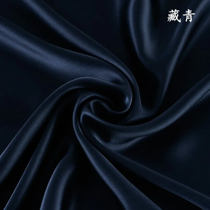 Reliable Quality colorful solid mulberry silk 6A Grade 22 momme 100% real silk charmeuse satin fabric for silk pillowcase