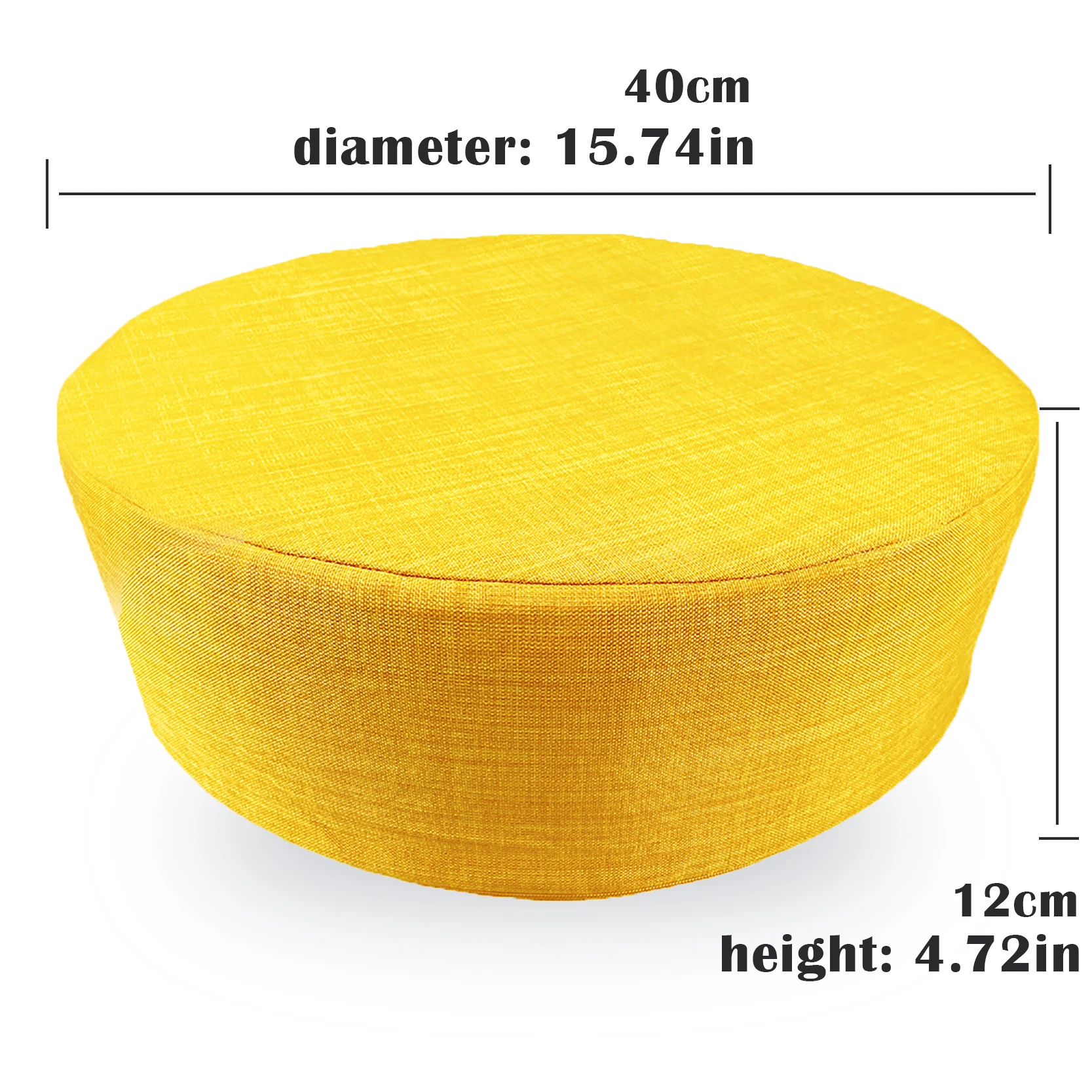 Solid Super Soft Simple Round Wholesale Polyester linen Yoga Seat Meditation Floor Cushion Pillow