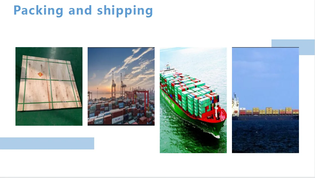 Packing and shipping