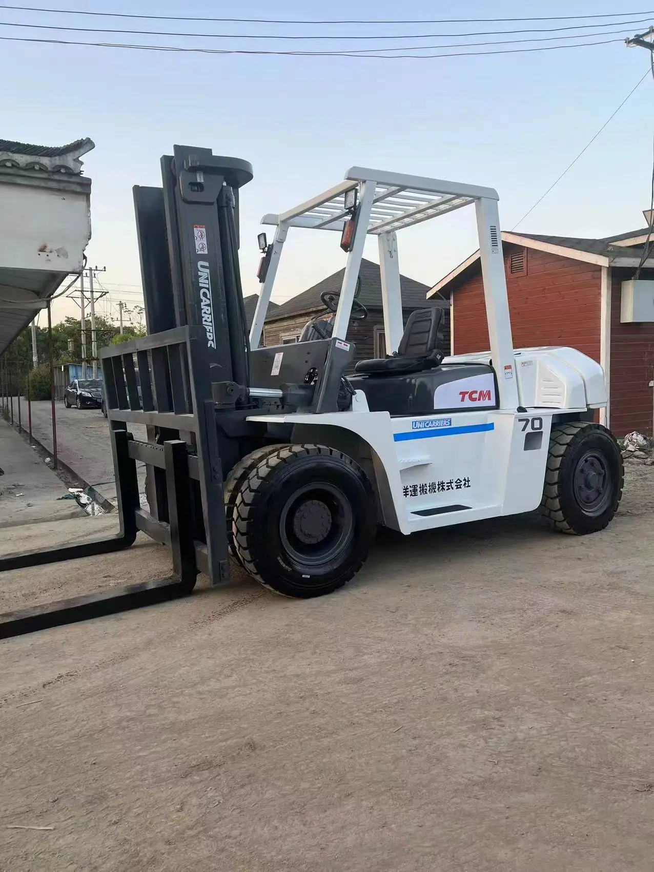 Good Price Used forklift truck TCM 70  7 ton   TCM 10 Ton  TCM16 ton With Original ISUZU Engine