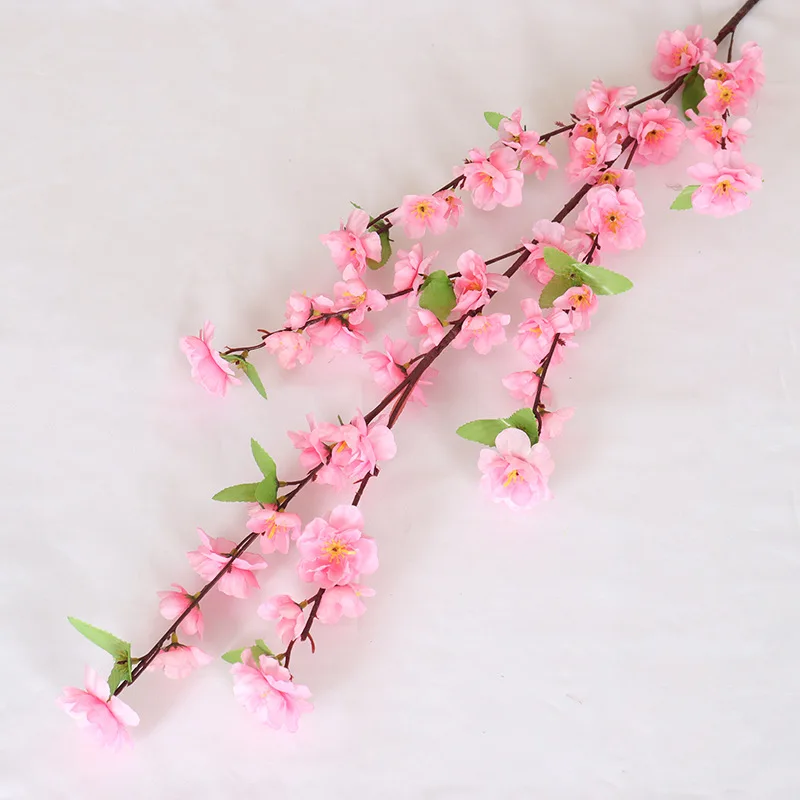 Hot sale artificial peach flower decoration peach blossom artificial flowers