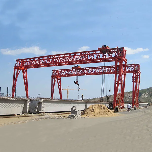 Hydraulic 50 ton A frame truss double girder gantry cranes 20 ton 25 ton 30 ton for sale