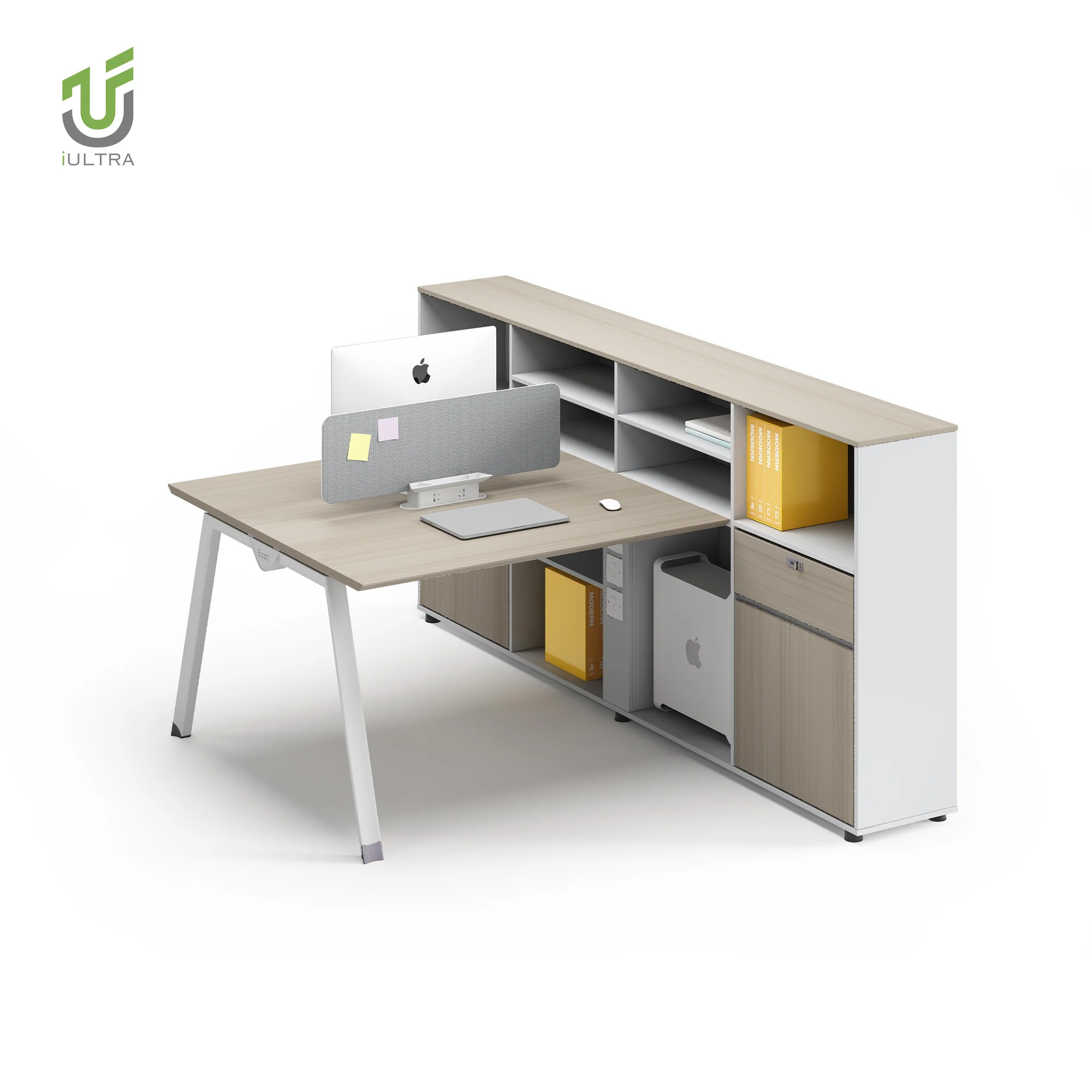 IULTRA 63B1808B коммерческая офисная мебель лучшая рабочая станция для 2 человек Рабочий стол дома офиса