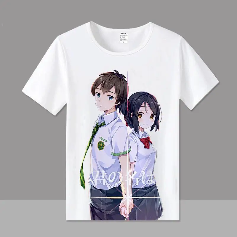 15 styles Kimi no na wa Your Name Mitsuha white summer wholesale factory anime T-shirt
