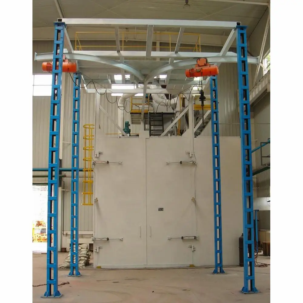 Hook type shot blasting clear machine