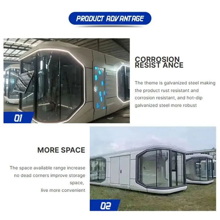Good Security Space Capsule Container Home Capsule House Commercial Space Capsule Mobile House For Living