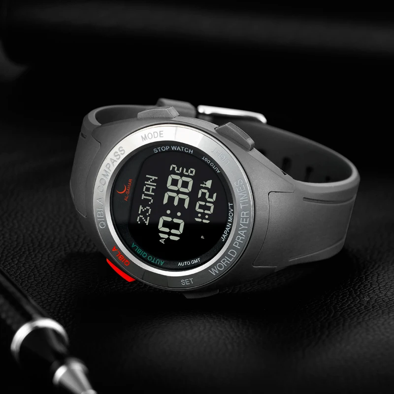 Azan Mosque Muslim Best Travel Alarm Islamic Watch 2022 Plastic Popular Fashion Sport Auto Unisex CHARM Muslim Athan Timepieces