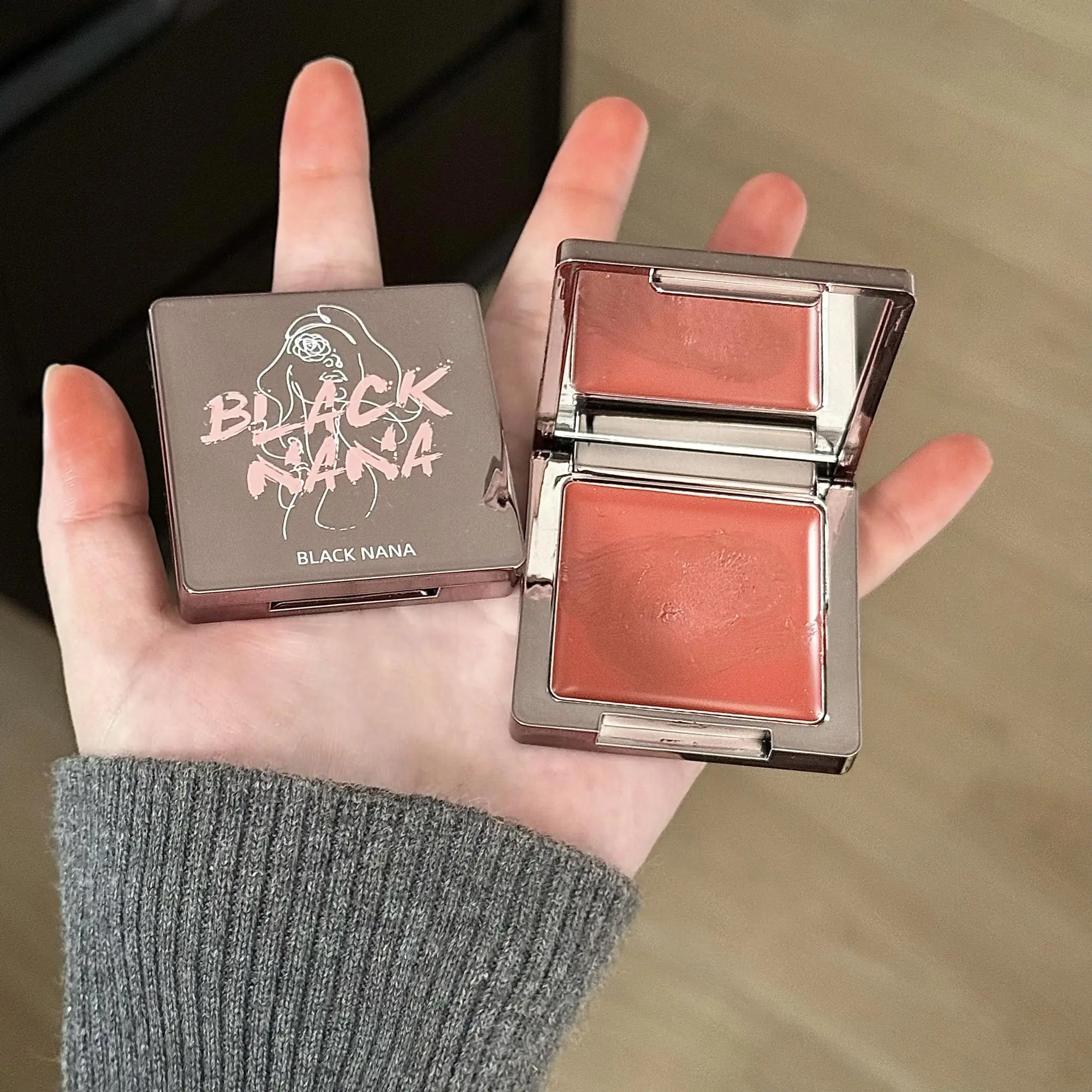 BLACK NANA Cruelty Free Cheek Tint Natural Vegan Moisturizing Matte Lightweight Multi-Use Cream Makeup Palette Fair Mineral