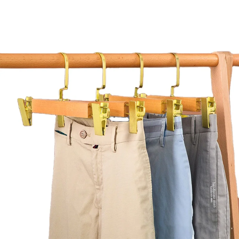 HYB OEM Aufhanger Multi-functional Skirt Clip Gold Hook Clothes Tree