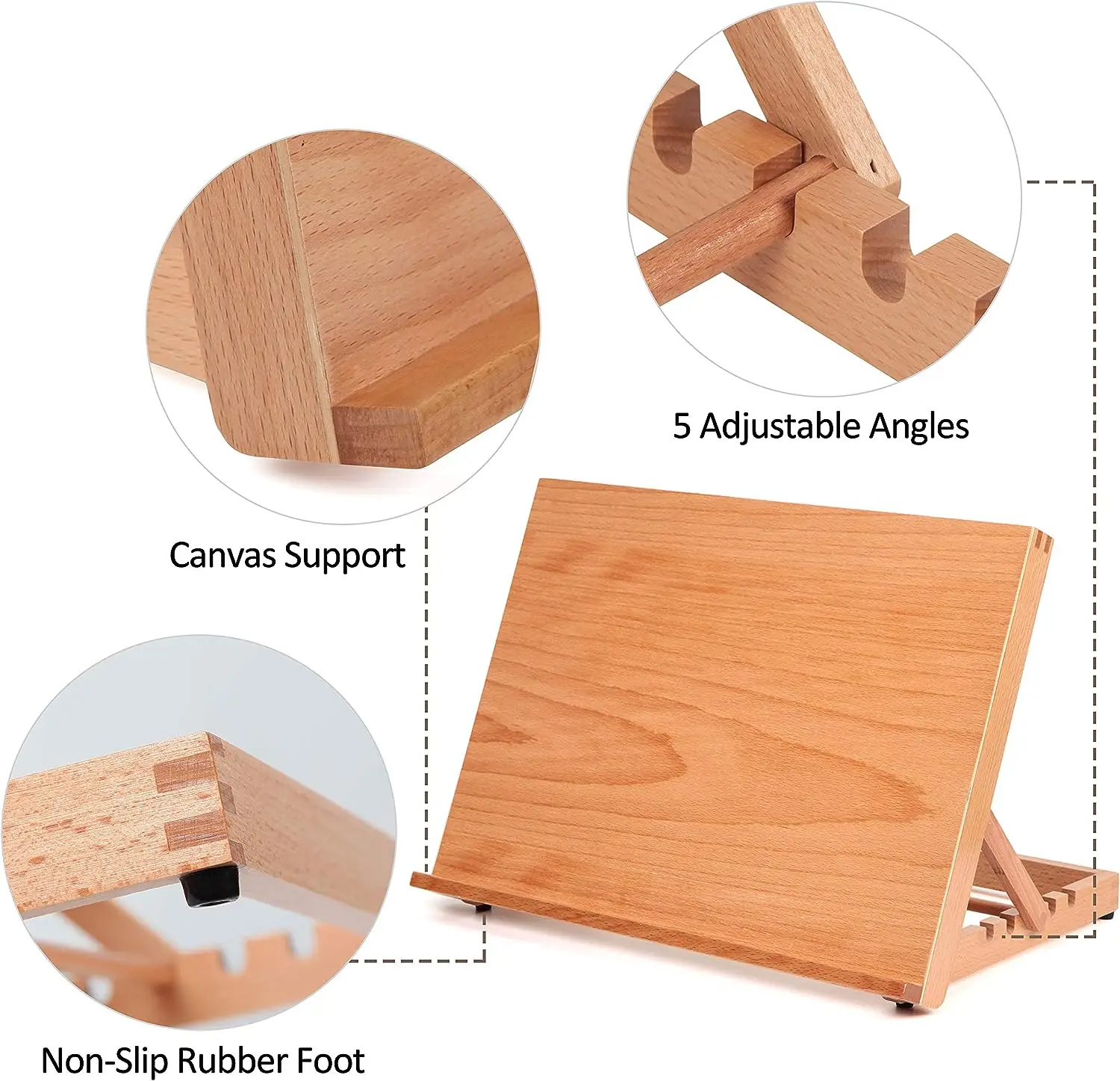 Wooden Painting Stand Wood Drafting Table Easel Drawing and Sketching Board