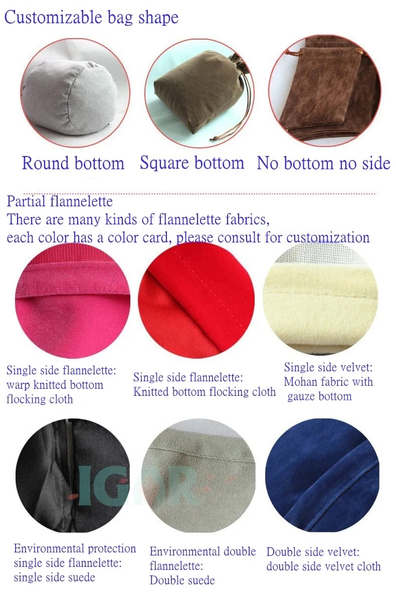 Flannel Jewelry Bracelet Packaging Ribbon Drawstring Chic Velvet Pouch for Wedding Favor Gift Bags Packing Storage Jewelry Pouch