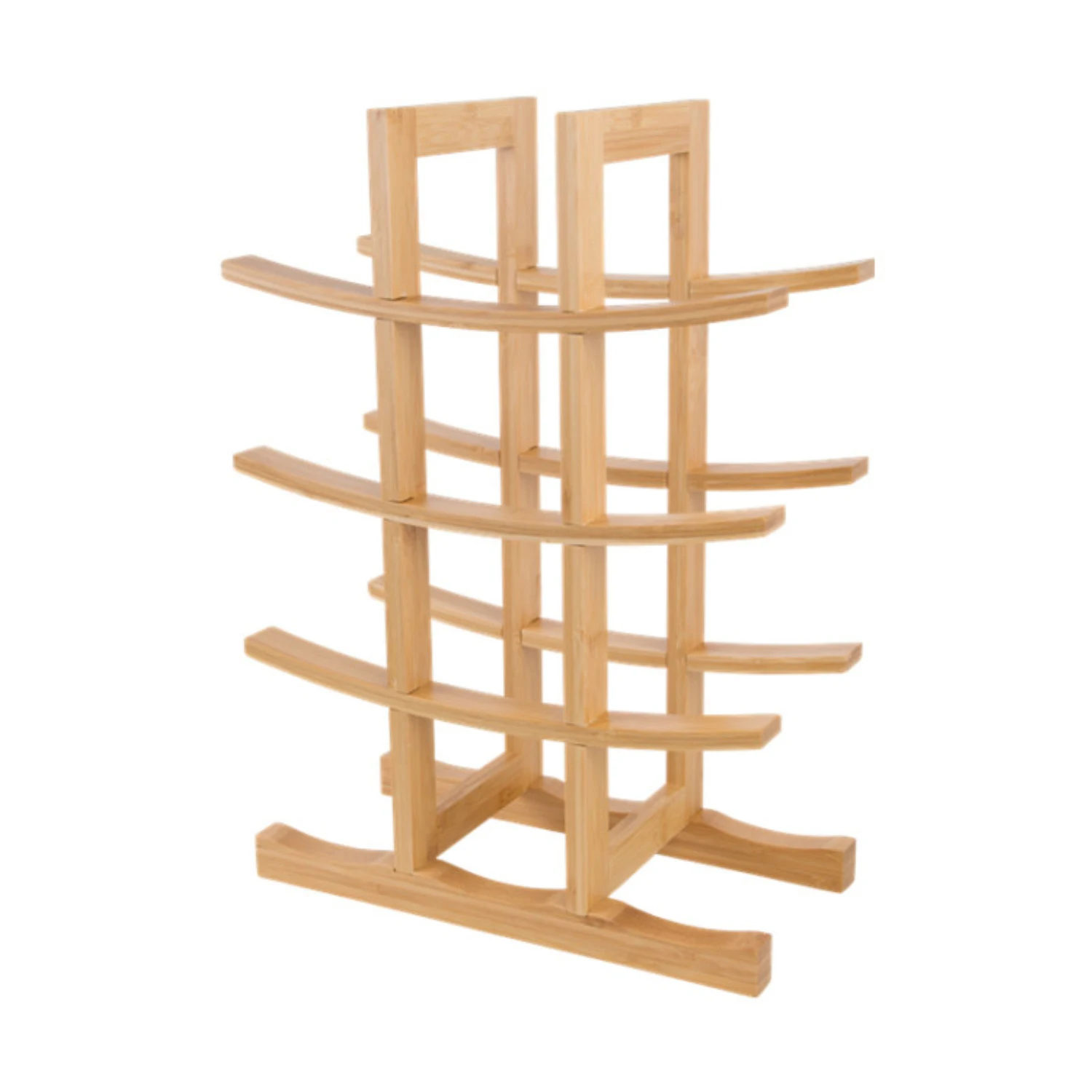 Bamboo Wine Rack Hanging Bottle Rack Home Decoration Bamboo Wood Table Top Tree Wine Display Rack Home Furniture Carton Modern