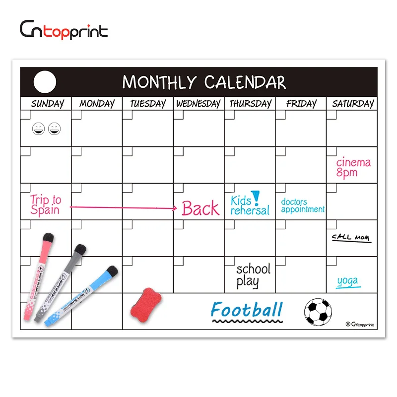 hot sale 2021 2022Monthly Weekly Reusable Fridge Meal Planner