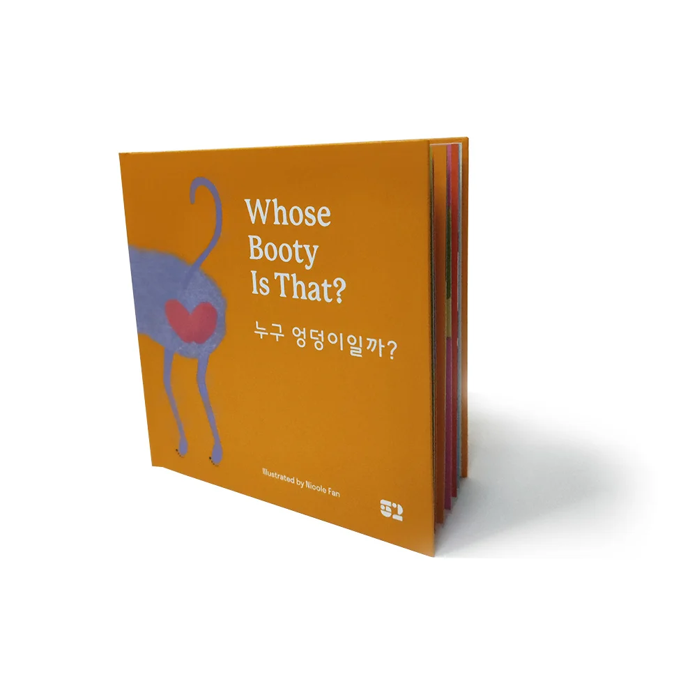 Eco-Friendly Custom Korean Children Books Bedtime Story Board Books Safe Baby Picture Book Printing Services