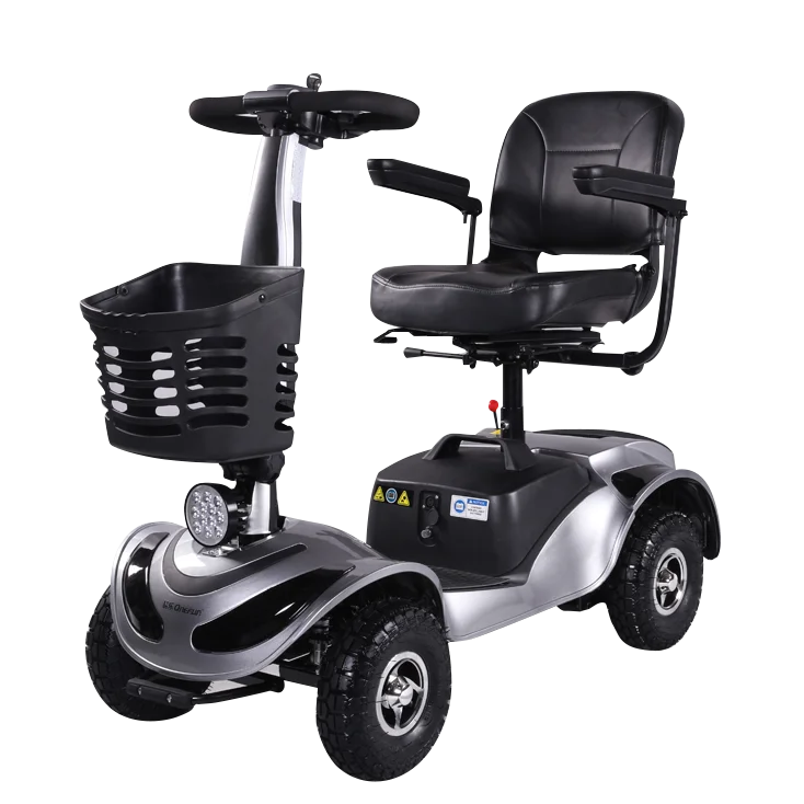 Shock Absorption System Mobility Scooters Electric 4 Wheel Comfortable Seat Handicap Scooter
