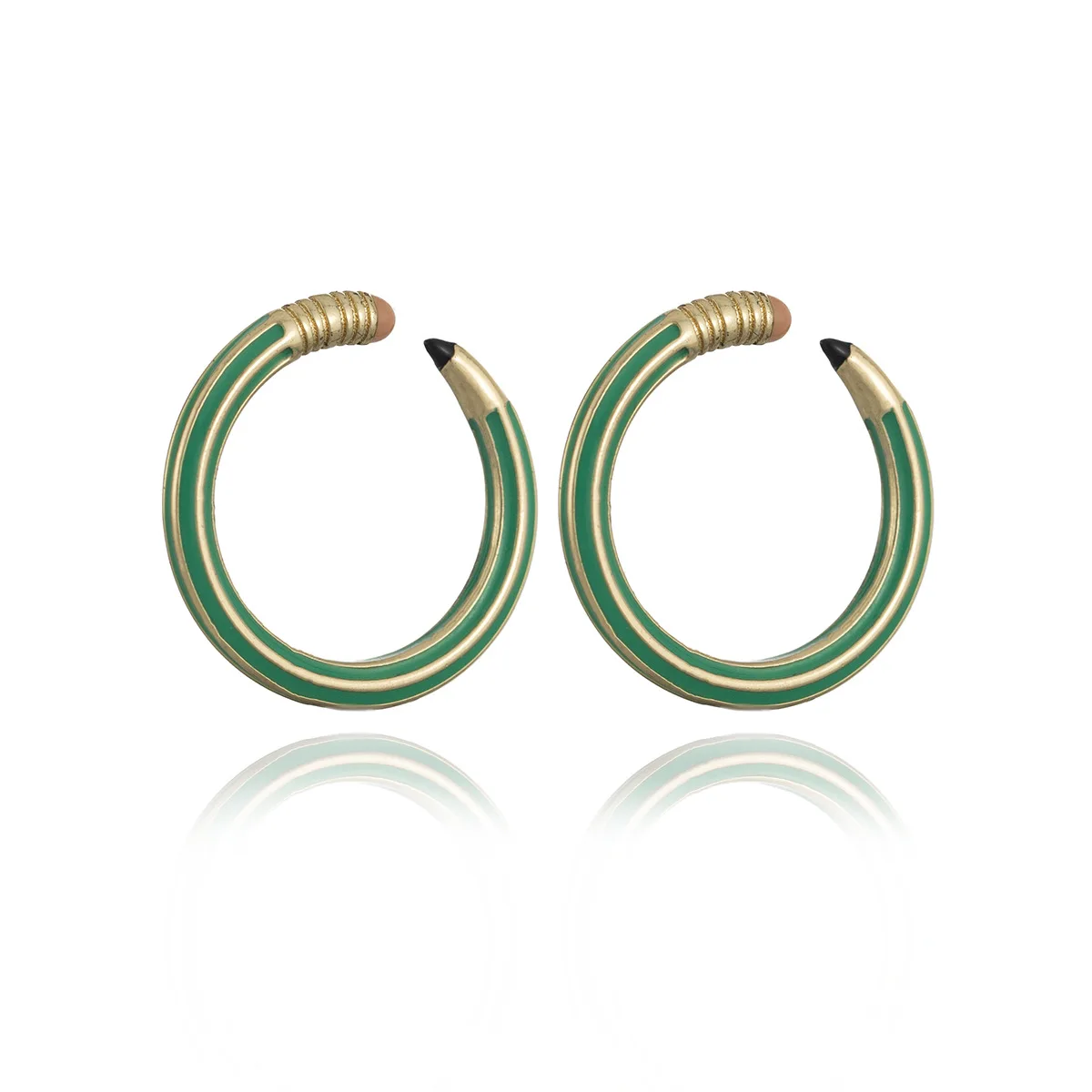 Hot Selling Rings Jewelry Women Fashion Cc Rings 18k Gold Plating C Shaperings With Plug