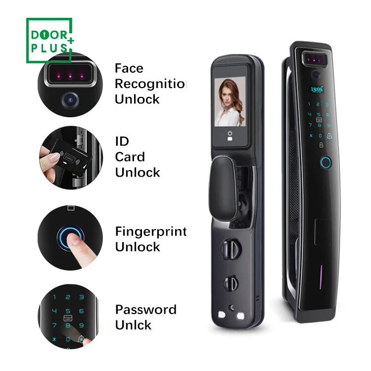 Doorplus Smart Fingerprint Door Lock Bluetooth Smart Lock With Camera Home Security Digital Electronic Smart Lock