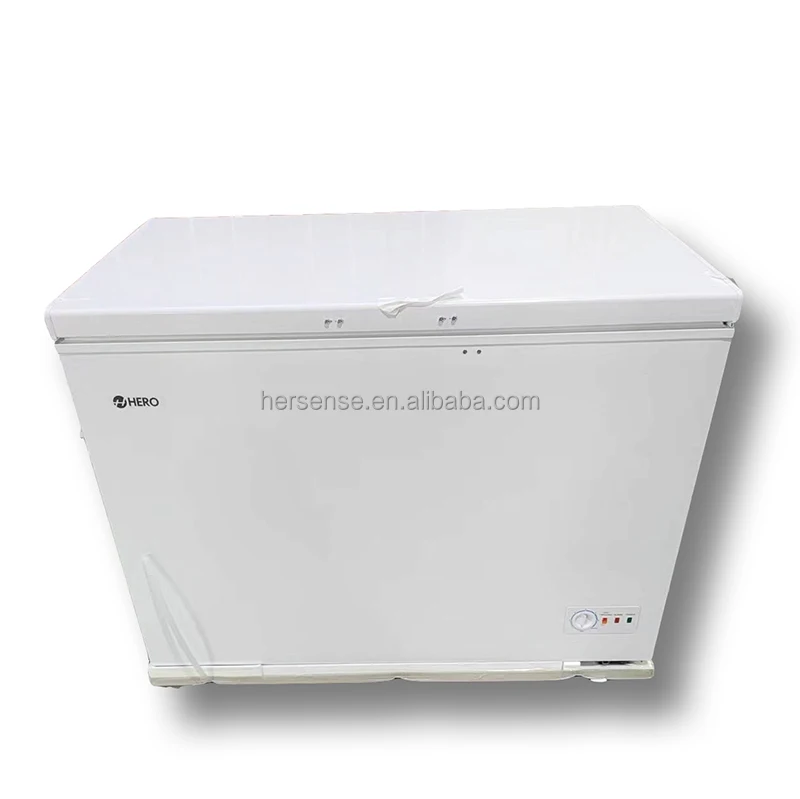 Africa Large Chest Freezer 400L Deep Cheap Price Horizontal Ice Refrigerator For Home or Commercial Use Cold Store 220v energy