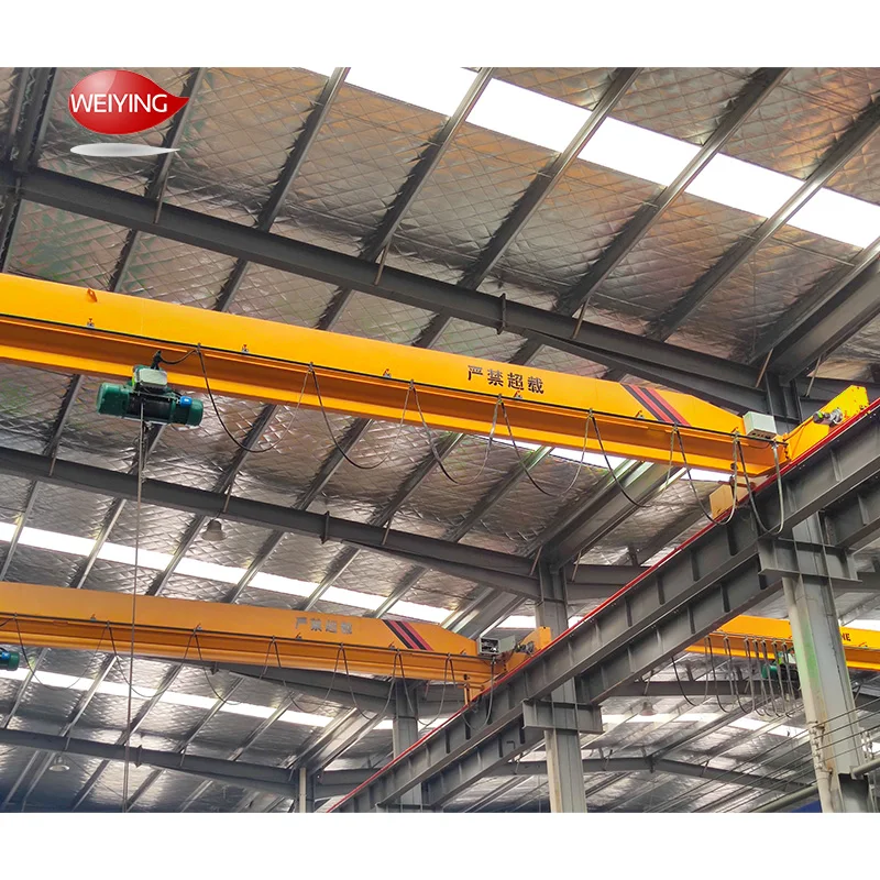 High Standard 1Ton 3Ton 5Ton 10Ton EOT Lifting Crane Electrically Operated Hoist Lifting Mobile Overhead Bridge Crane