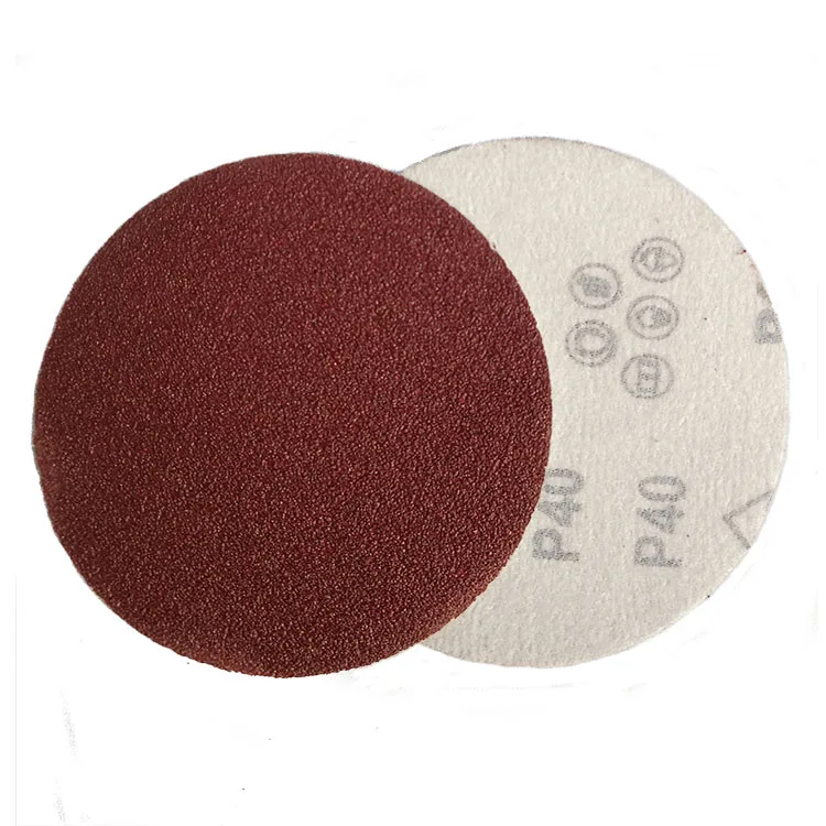 100pcs/box 7inch coated abrasive tool red aluminum oxide sanding disc sandpaper abrasive disc for grinding wood