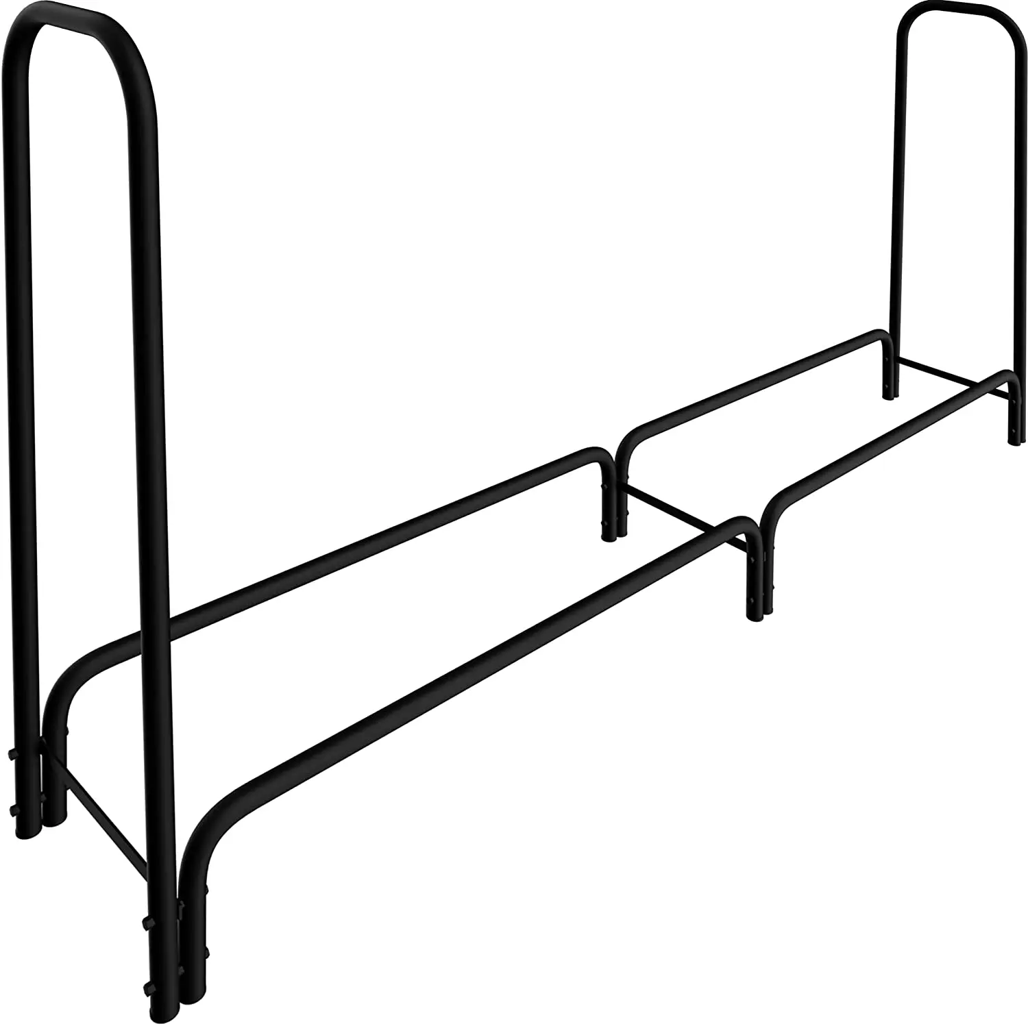 outdoor heavy duty holder of firewood log rack / log cart with black cover