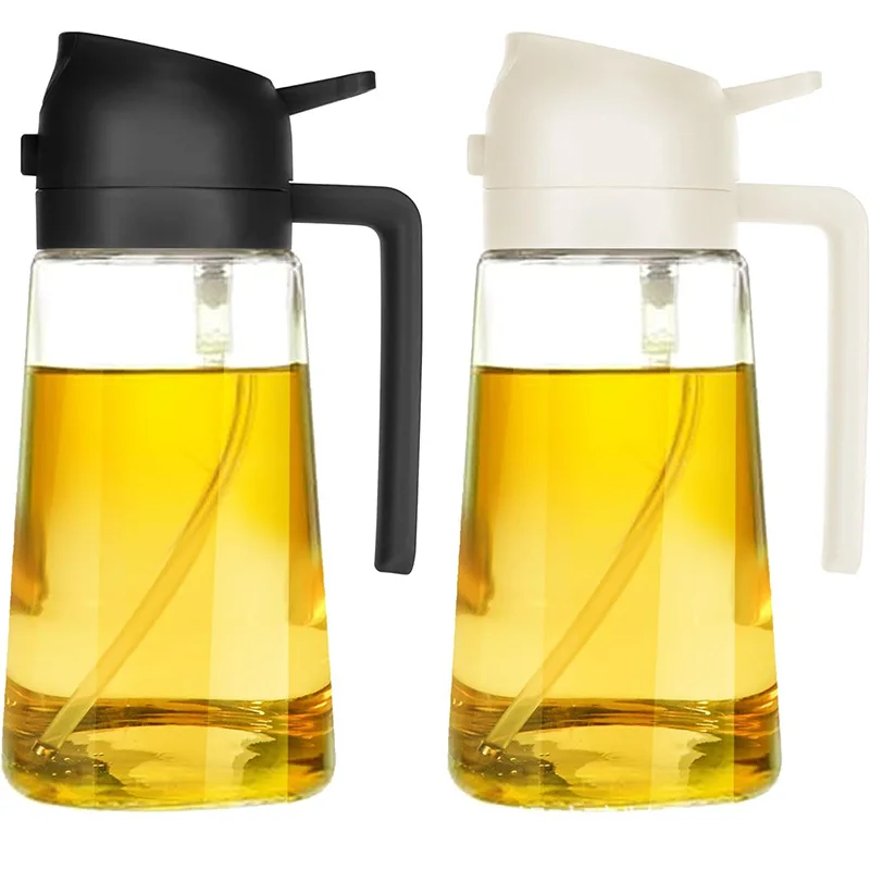 DREA 2024 Kitchen Gadgets Barbecue Black 16oz Olive Oil Bottle Oil Dispenser Sprayer Bottle for Kitchen