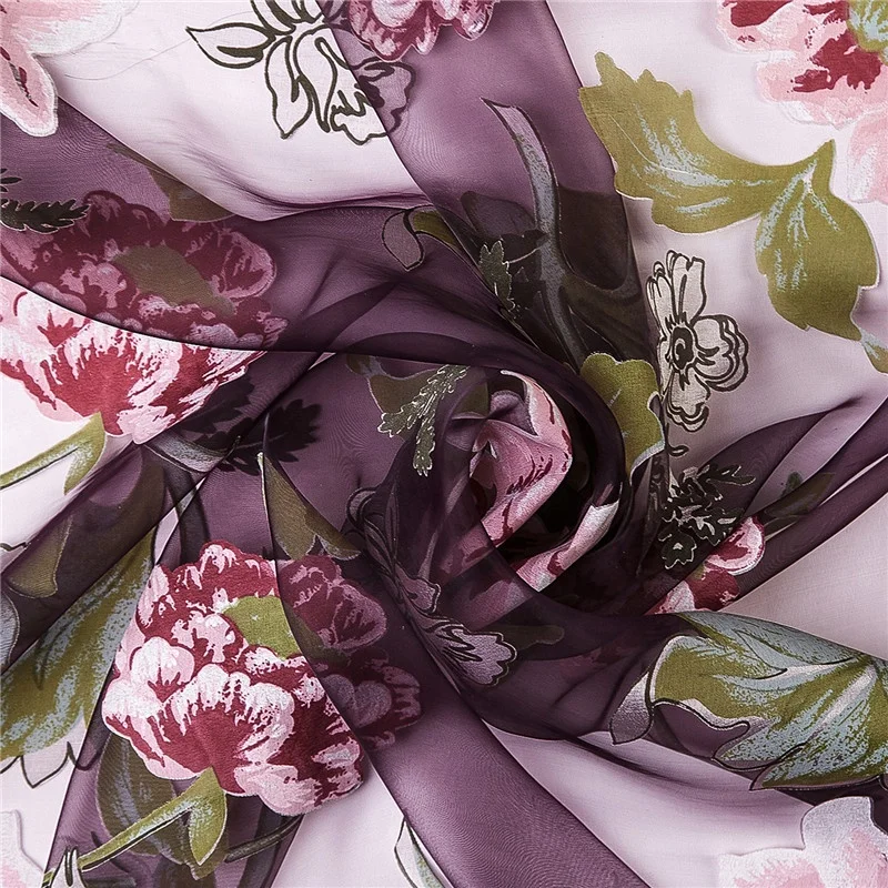 Floral Curtain Burnout Voile Curtain Window Modern Living Room Bedroom Tulle Curtain Kitchen Sheer Fabric Cortinas