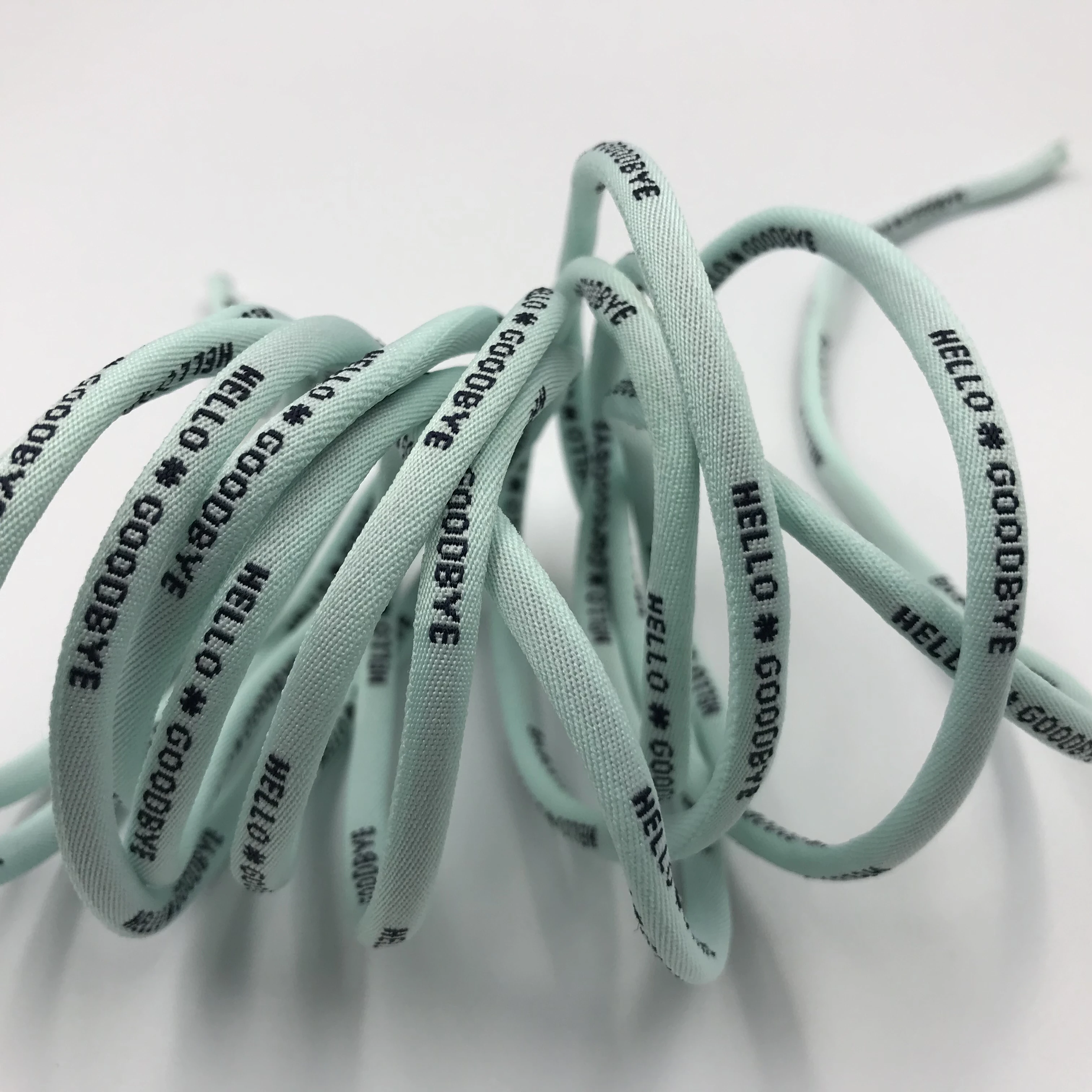 
6mm 100% nylon Custom Jacquard braided round Cord for swim short  (1600108772007)