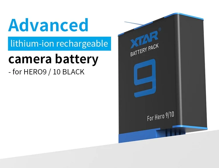 3.85v 1750mah Rechargeable Battery Action Camera Battery For Gopro Hero 9 10 Black Sports Camera Accessory