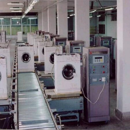 Full Automatic Anti -Static Wave Wheel Washing Machine Assembly Line With Slat Chain