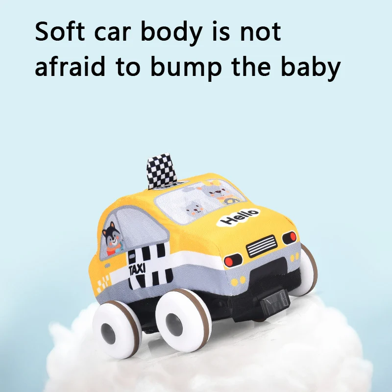 Soft RC Cloth Car Toys With Baby Play Mat Funny Washable Sponge Remote Control Police Car Early Learning Radio Control Toy