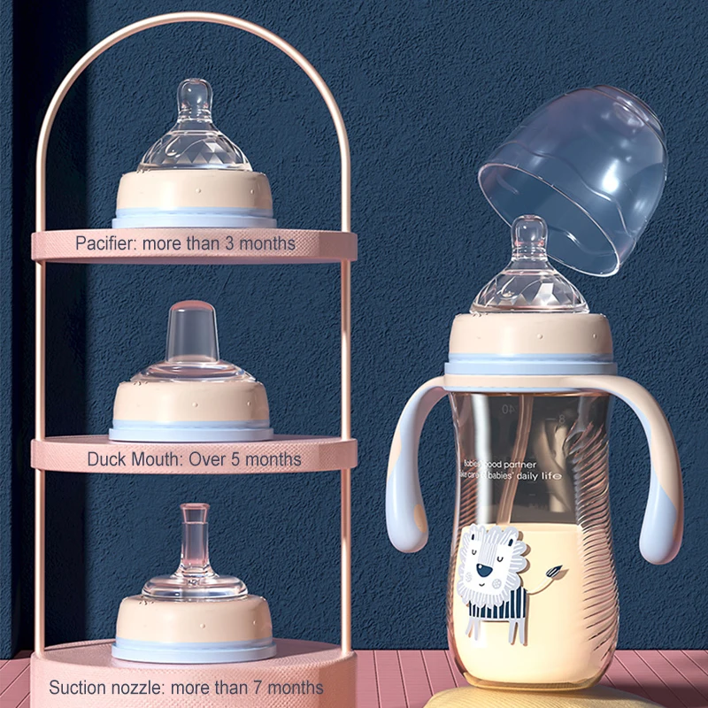 
200ml Special Offer Pre Sterilized BPA Free Breast Milk Storage Bags CARTOON Latex Baby Blue Body Bottle PVC Box Pattern 