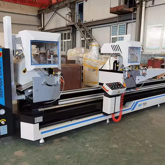 HJN3A-500*4200 CNC double head saw 45 and 90 degree cutting saw