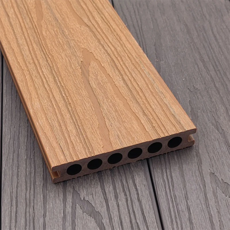 Durable Wood Grain Outdoor WPC Flooring Wood Plastic Composite Co-extrusion Decking
