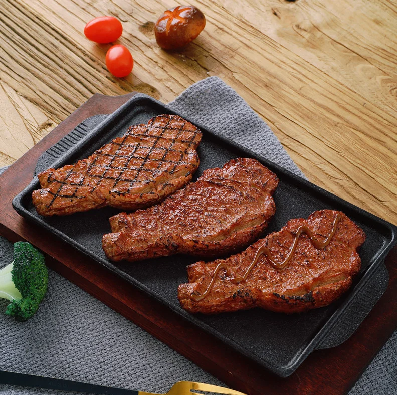 Artificial Steak Simulation Food  Cooked Roast Beef Meat Home Kitchen Market Display Photography Props