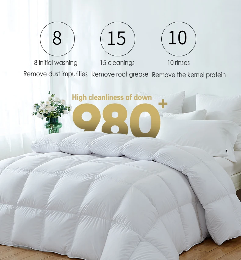 
Highly acclaimed hotel duck duvet wholesale / luxury duvet 