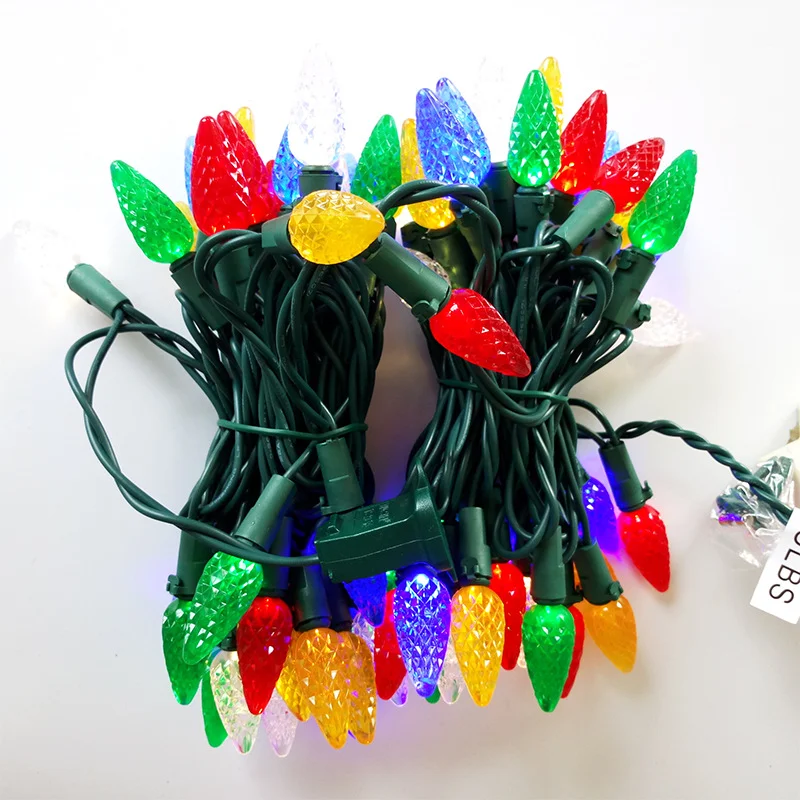 Colorful Christmas Lights Outdoor Waterproof 100 Led Clear Colors 110v Connectable Incandescent Mini Led String Lights Christmas
